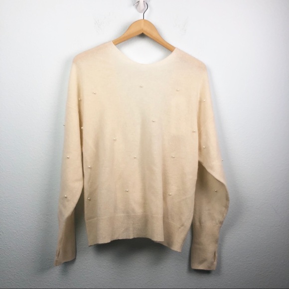 Wildfox Moulin pearl cashmere surplice sweater - Picture 4 of 8